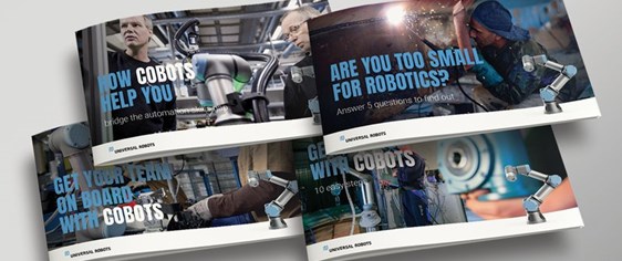 Ebooks about  collaborative robots from Universal Robots.